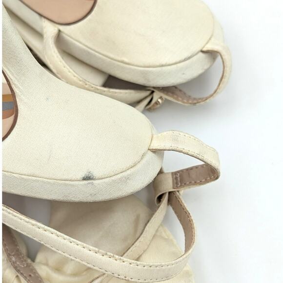 Sam Edelman Cream Heels with Bow Detail - Picture 7 of 14